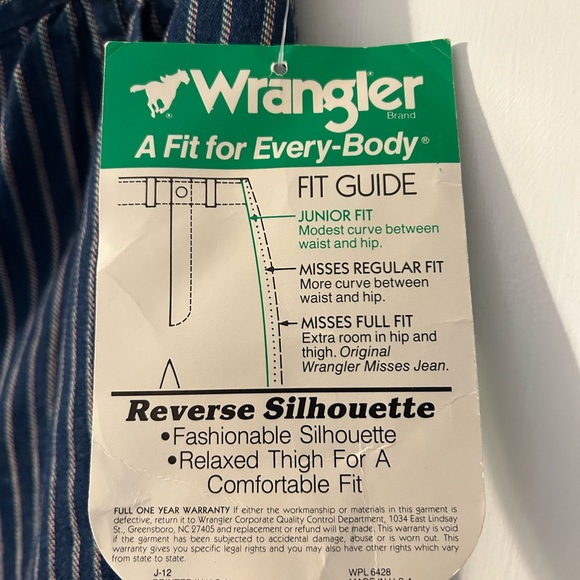 Vintage Wrangler Jeans 1980’s New With Tags - Picture 4 of 13